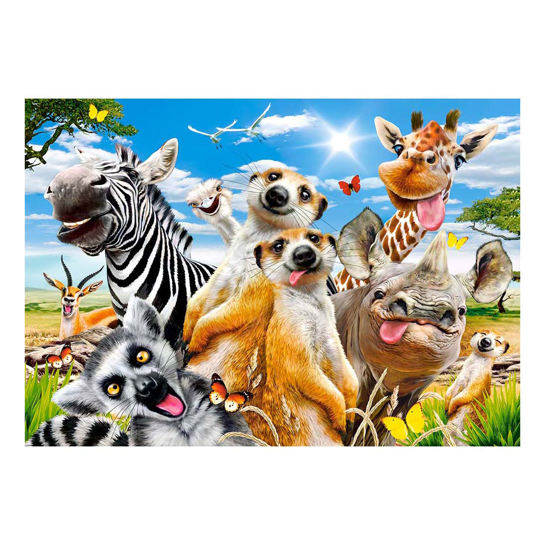 Puzzle Castorland Selfie Africain, 500 pièces.