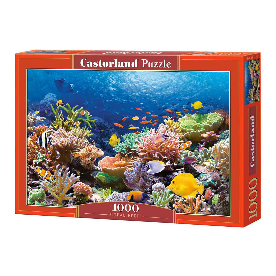 Puzzle Castorland Poissons des récifs coralliens, 1000 pièces.