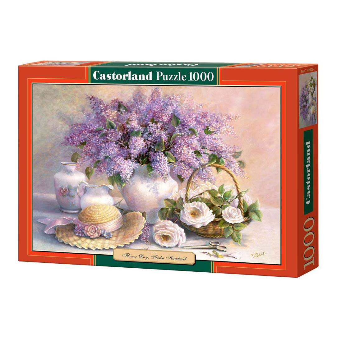 Puzzle Castorland Journée des fleurs Trisha Hardwick, 1000 pièces.