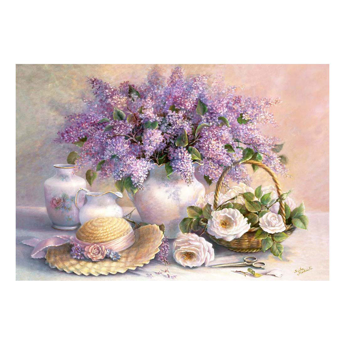 Puzzle Castorland Journée des fleurs Trisha Hardwick, 1000 pièces.