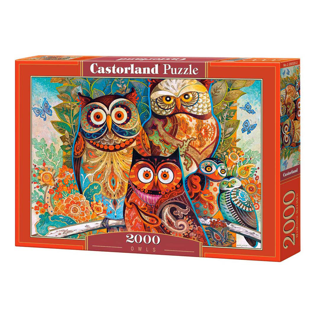 Puzzle Castorland Hiboux, 2000 pièces.