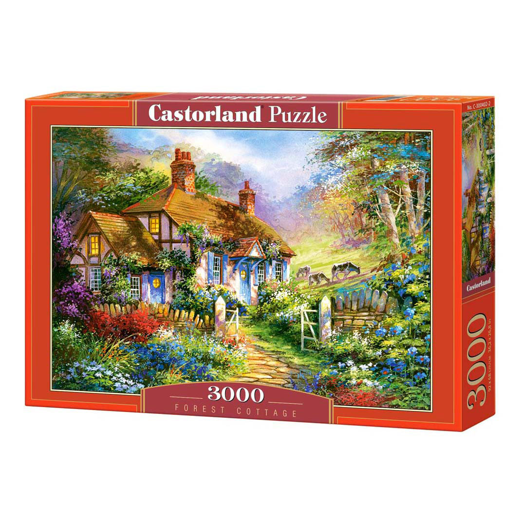 Puzzle Castorland Cottage forestier, 3000 pièces.
