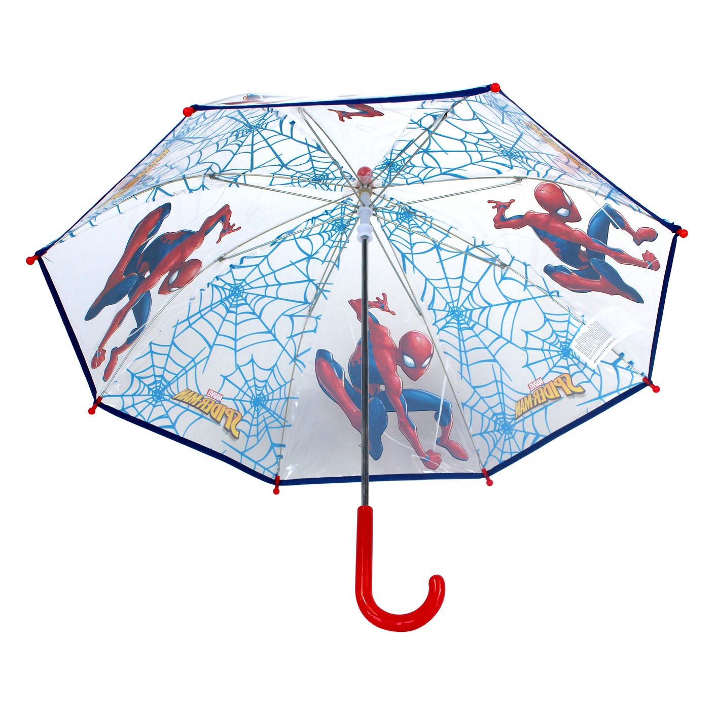 Transparenter Spiderman Regenschirm