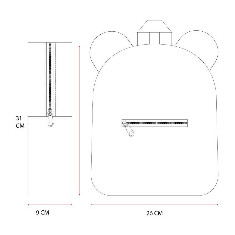 Rucksack Pret Buddies For Life Braun