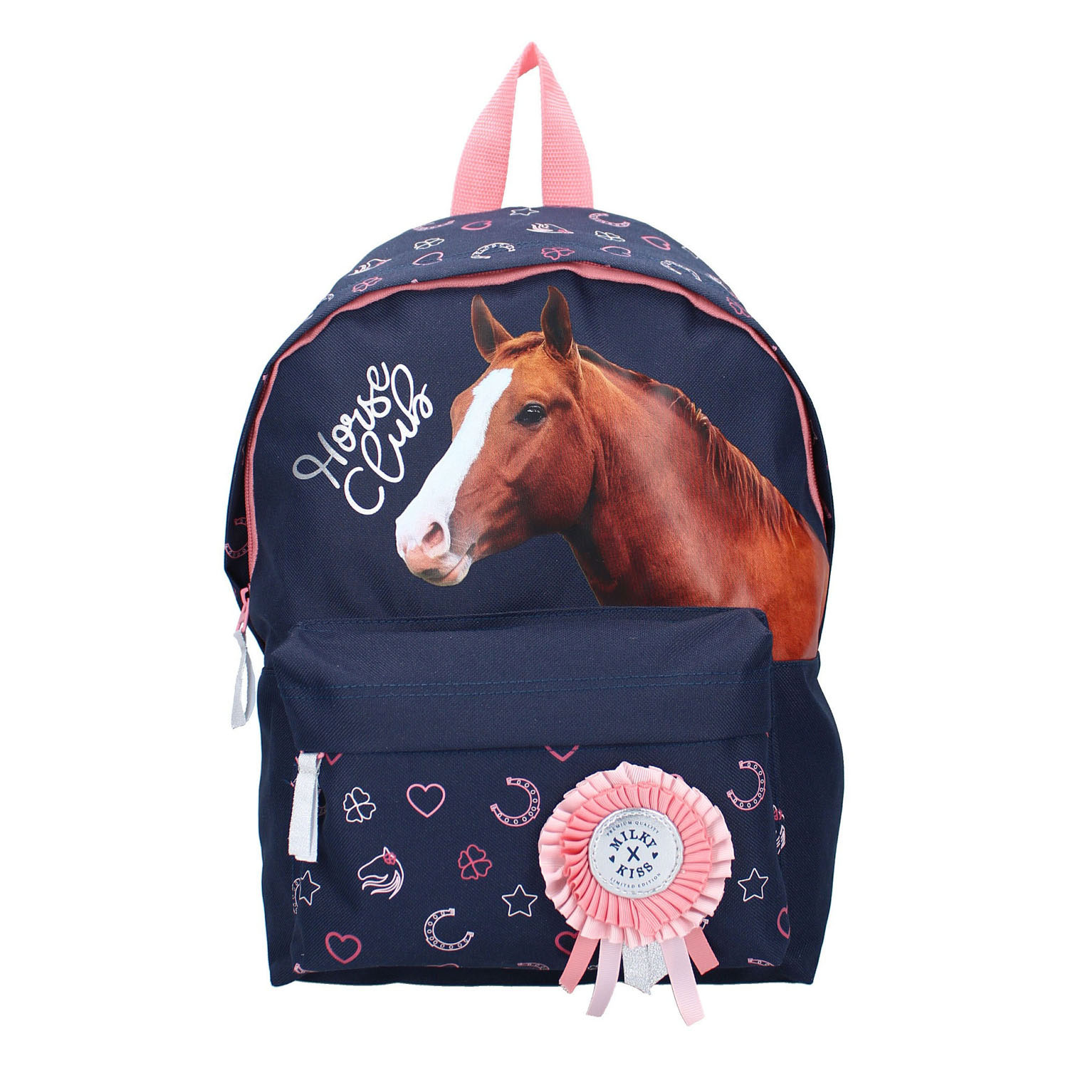 Milky Kiss Horse Club Rugzak - Navy - Paard