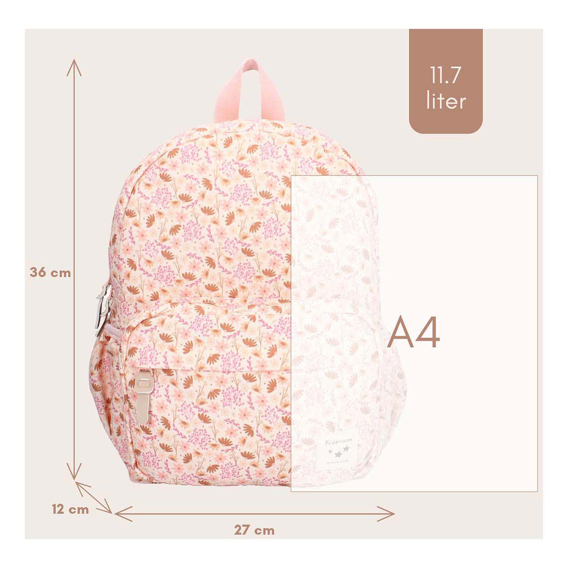 Sac à dos Kidzroom Turin Enchanted Memories Rose