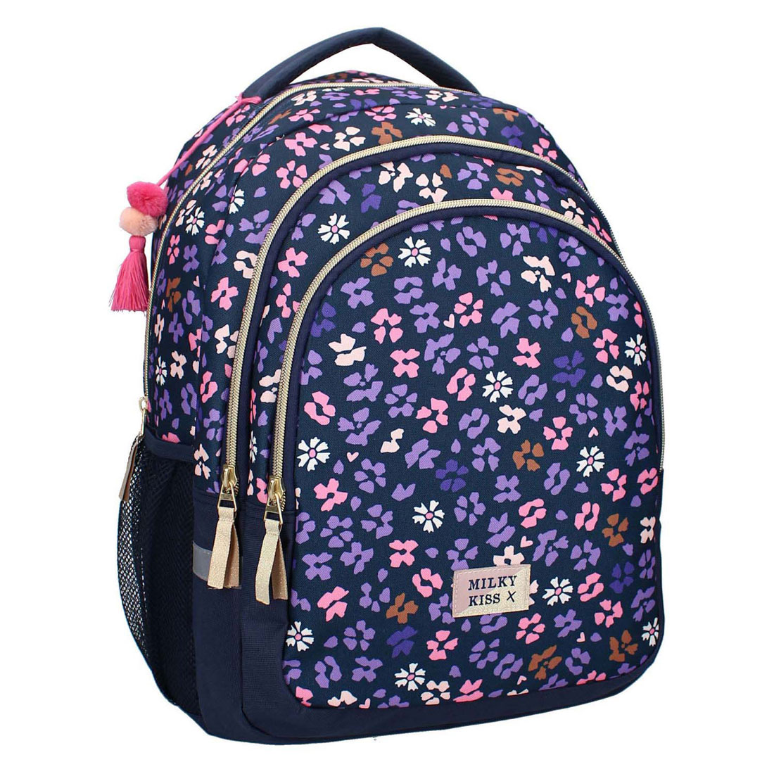 Milky Kiss Rugzak Wildflower Bloemen, 3-vaks
