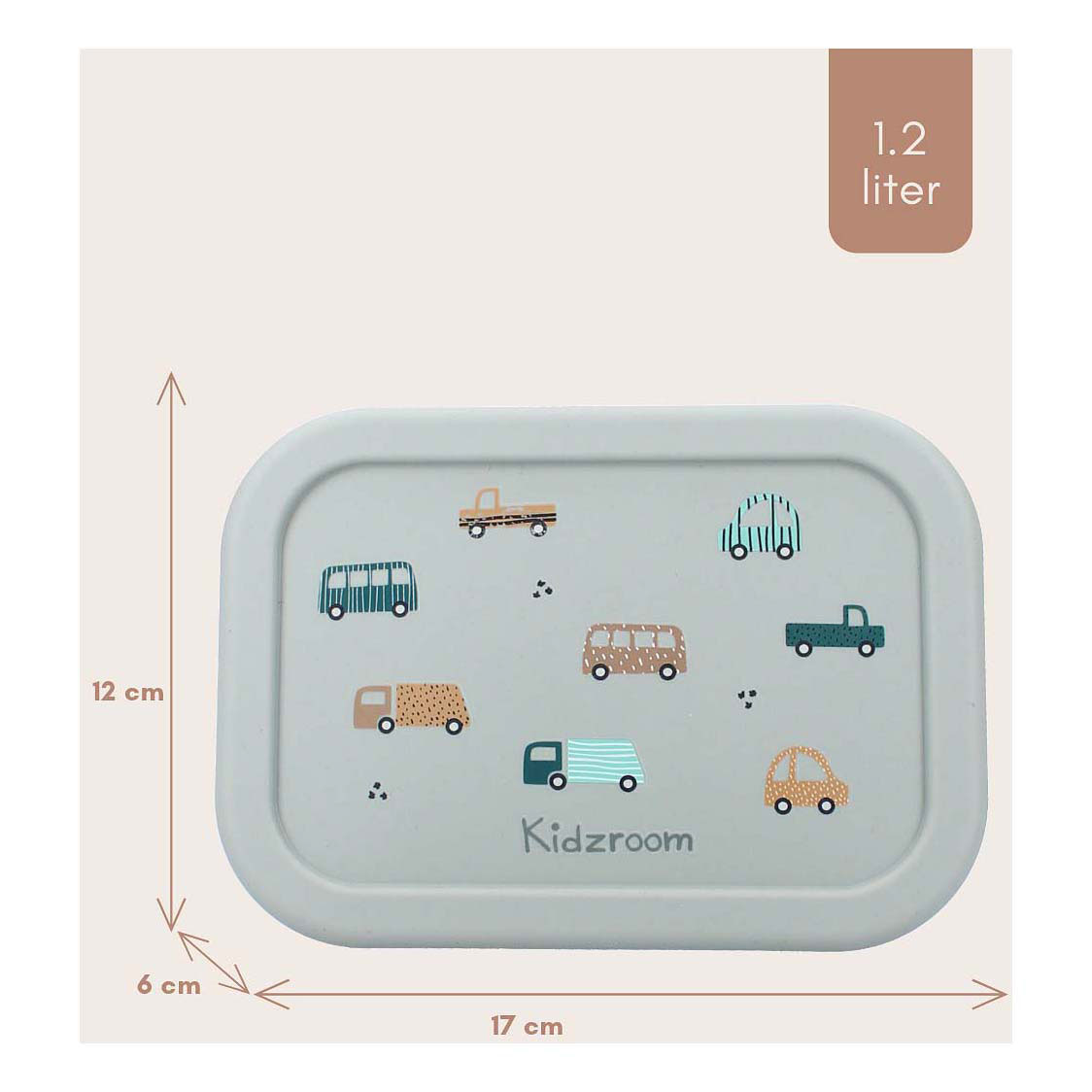 Kidzroom Broodtrommel Lovely Lunch Voertuigen