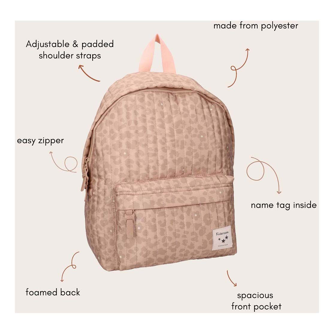 Kidzroom Rucksack Magical Meadows - Leopardenmuster Kidzroom Rucksack Magical Meadows - Leopardenmuster