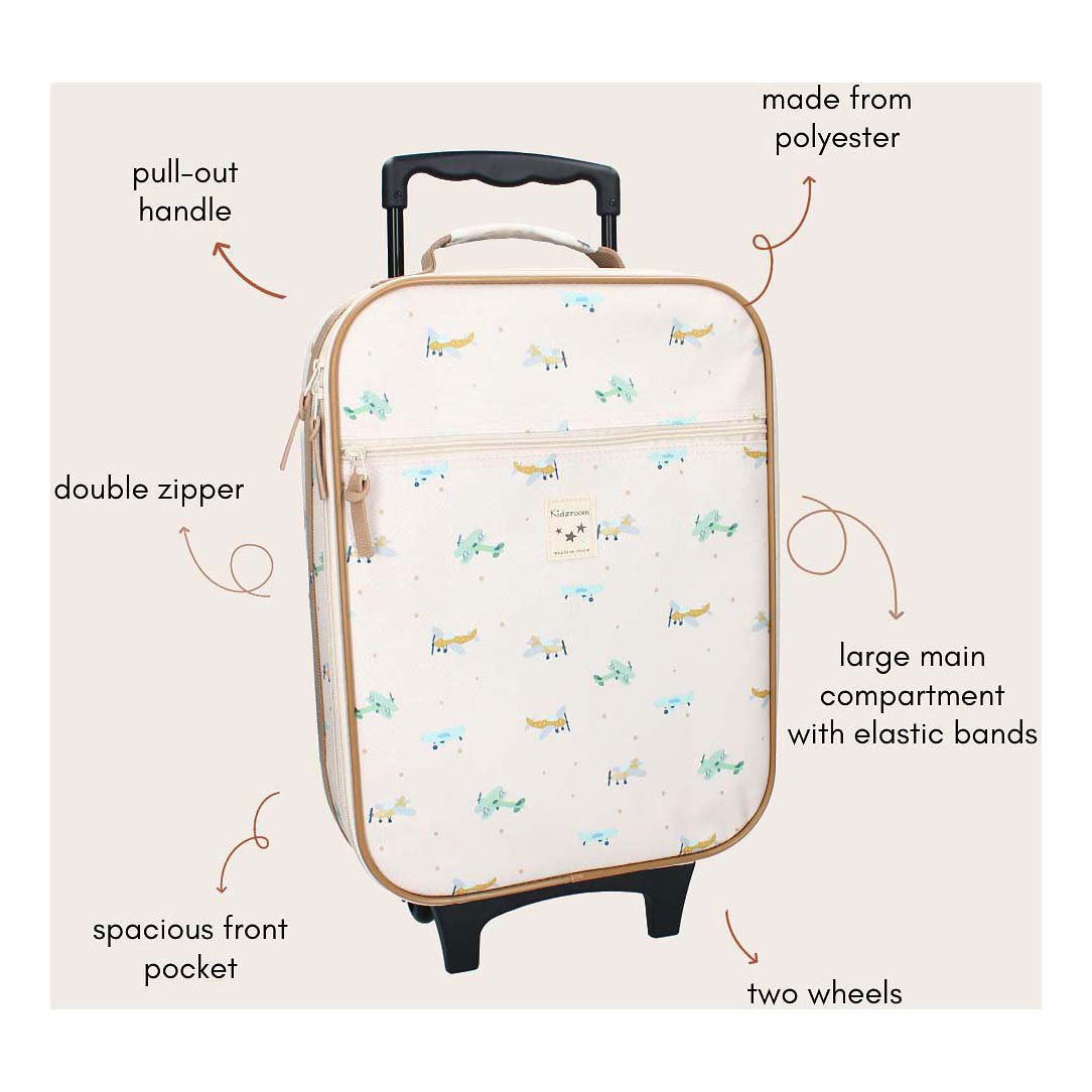 Kidzroom Trolley-Koffer Small Talk - Flugzeuge Kidzroom Trolley-Koffer Small Talk - Flugzeuge