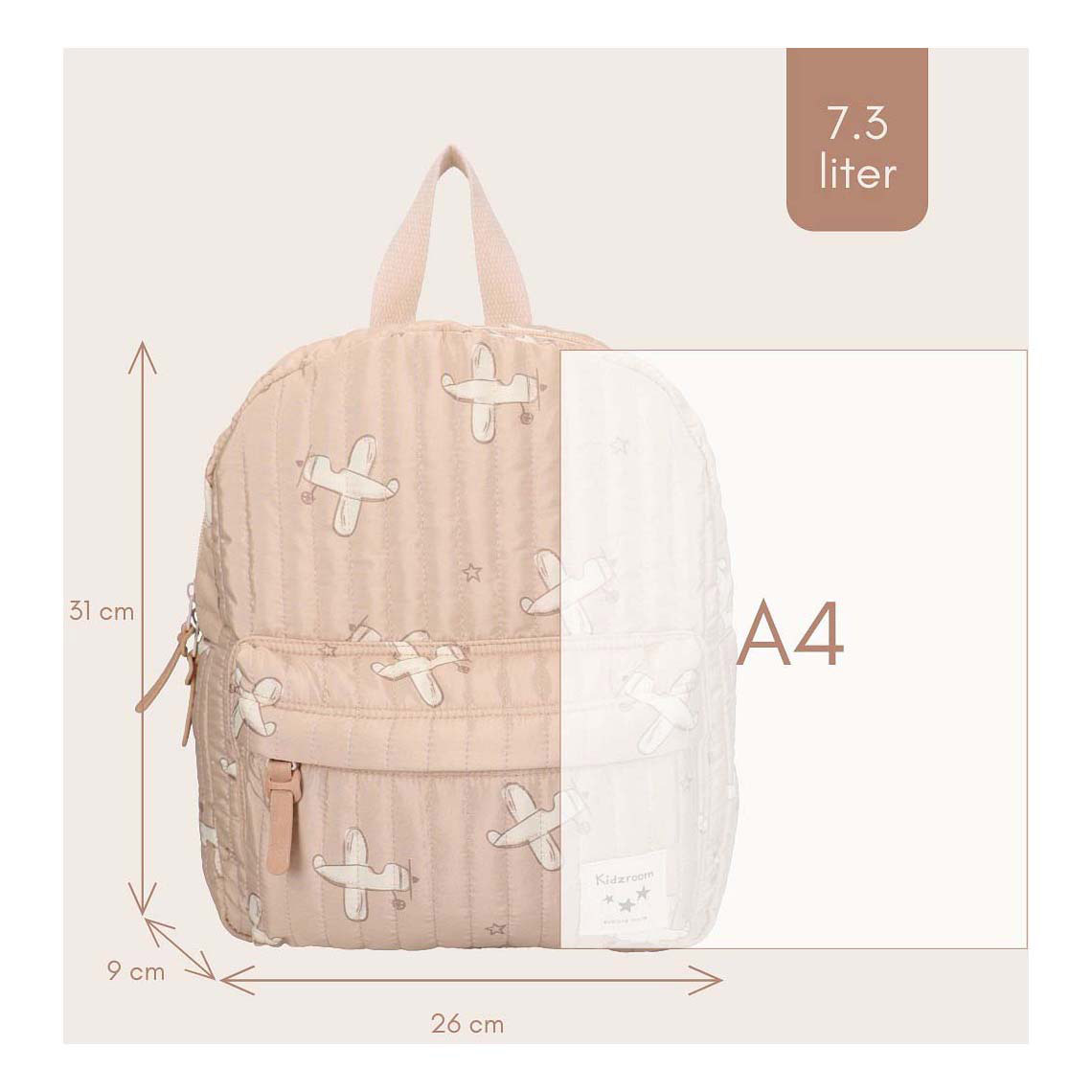 Sac à dos Kidzroom Mondes merveilleux - Avions