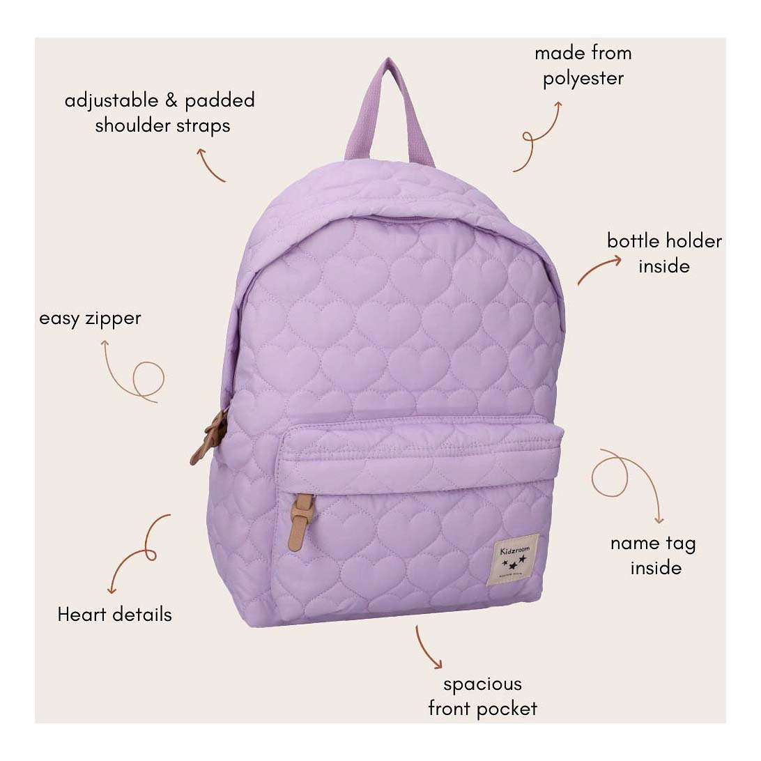 Sac à dos Kidzroom Mondes Merveilleux - Violet