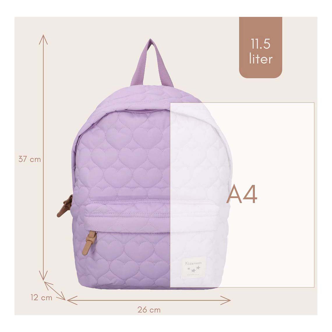 Sac à dos Kidzroom Mondes Merveilleux - Violet