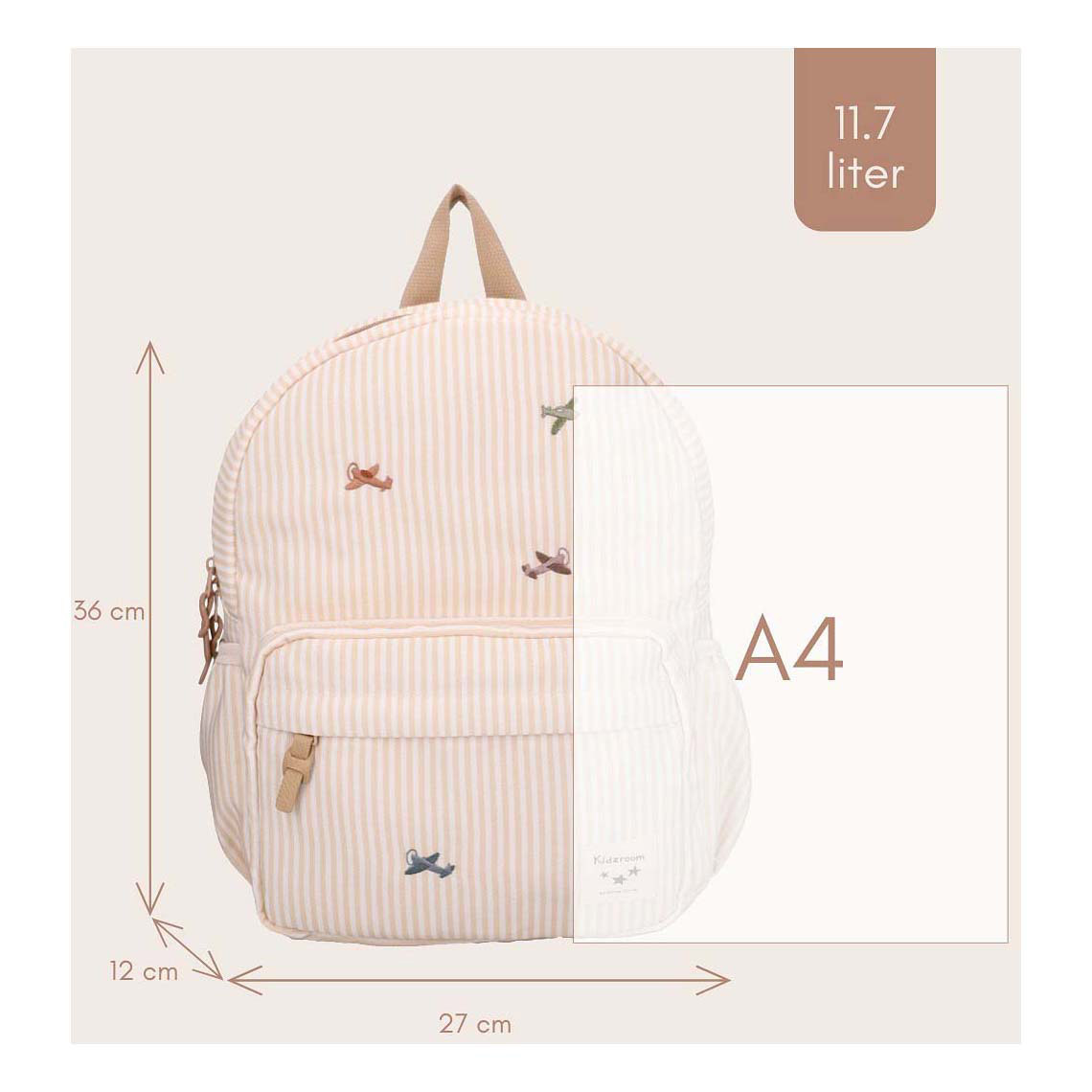 Sac à dos Kidzroom Nostalgie - Avions