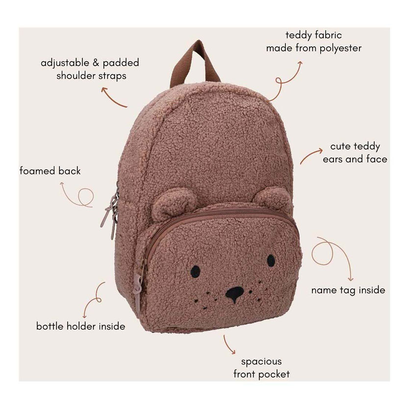 Sac à dos Kidzroom Comfort Friends - Marron