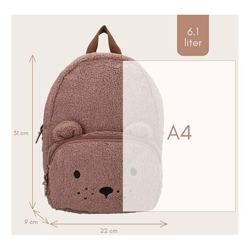 Sac à dos Kidzroom Comfort Friends - Marron