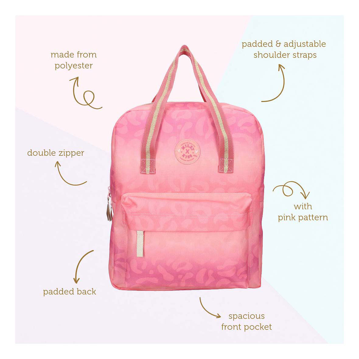 Milky Kiss Rugzak Amour et Rires