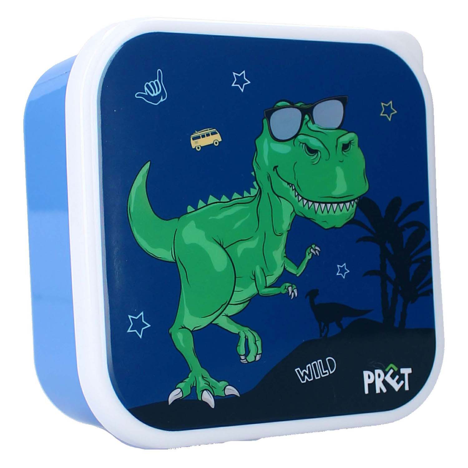 Broodtrommel Pret Fresh Bites Dinosaurus - 3dlg. Broodtrommel Pret Fresh Bites Dinosaurus - 3dlg.