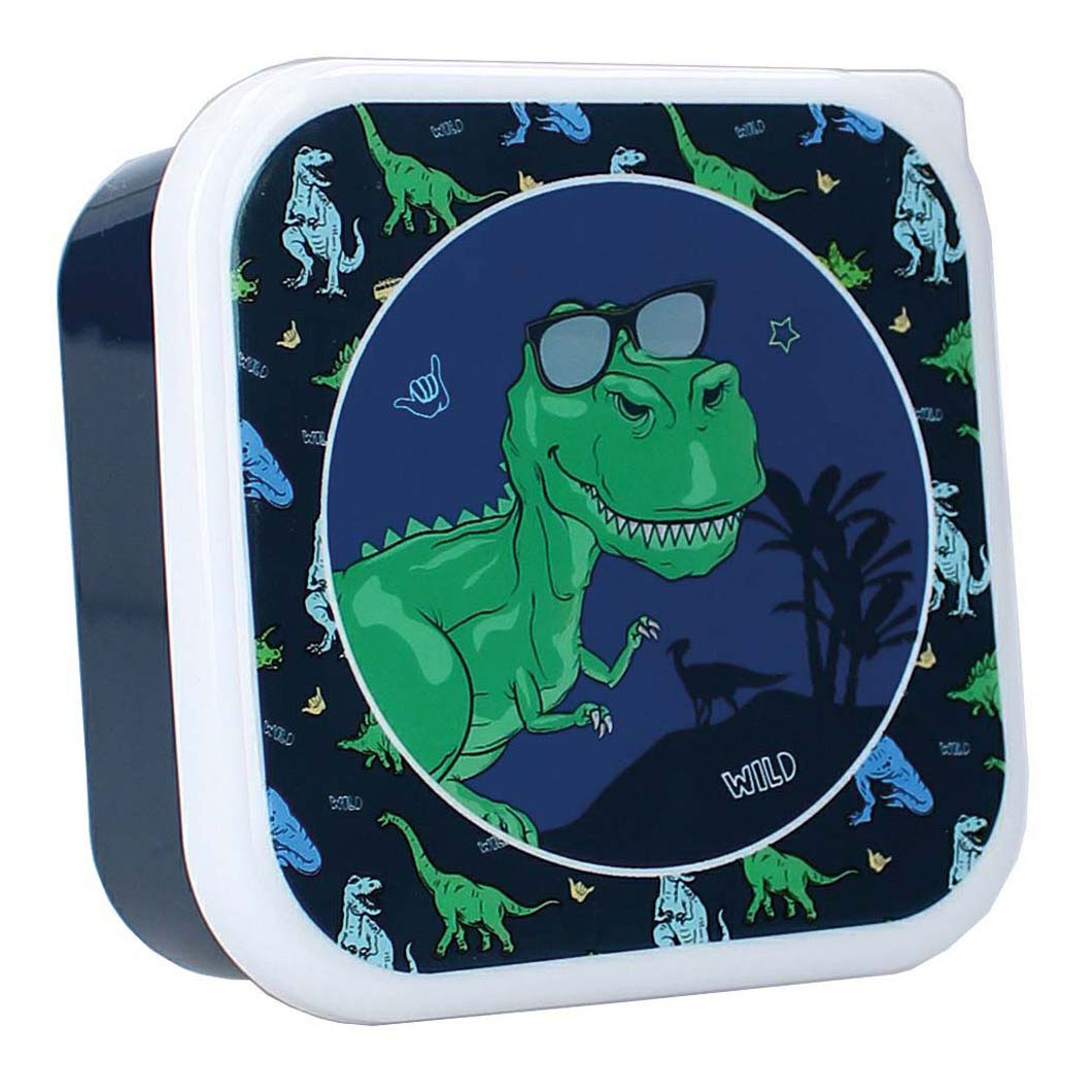 Broodtrommel Pret Fresh Bites Dinosaurus - 3dlg. Broodtrommel Pret Fresh Bites Dinosaurus - 3dlg.
