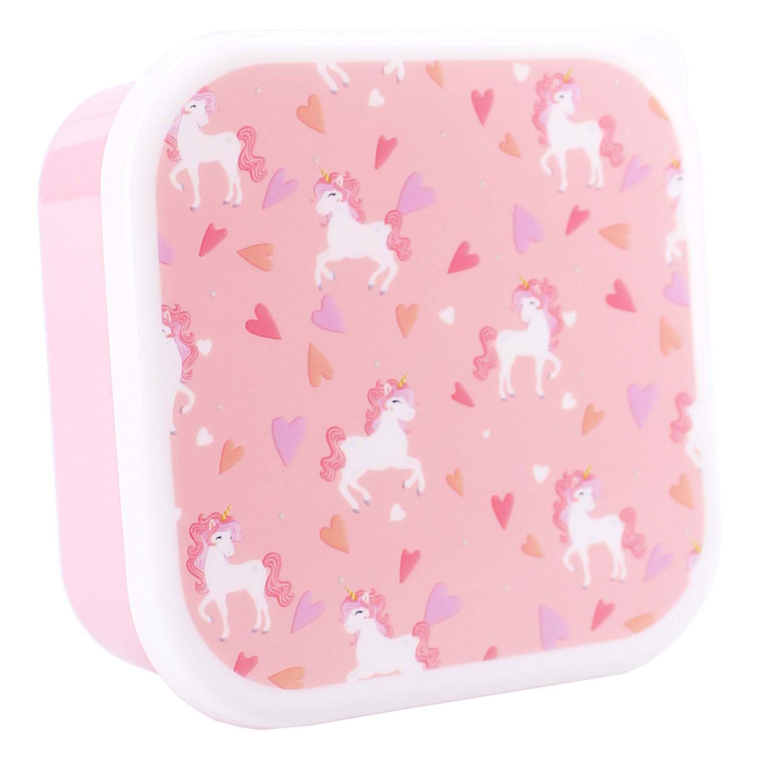 Broodtrommel Pret Fresh Bites Eenhoorn - 3dlg. Broodtrommel Pret Fresh Bites Eenhoorn - 3dlg.