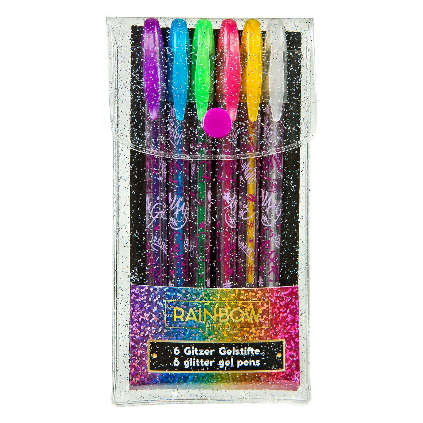 Stylos gel Rainbow High Glitter, 6 pcs.