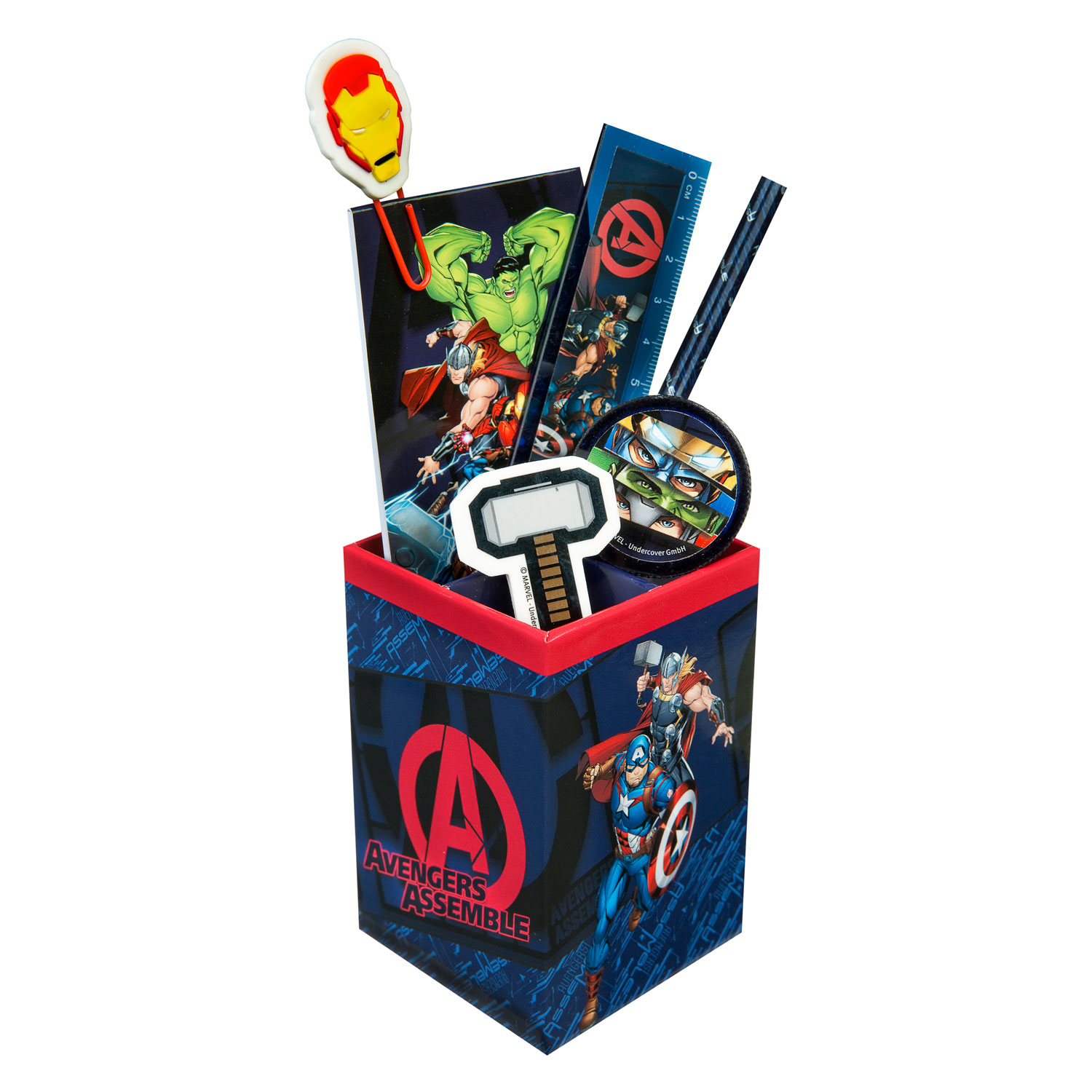 Avengers Schreibtischset, 7-teilig.