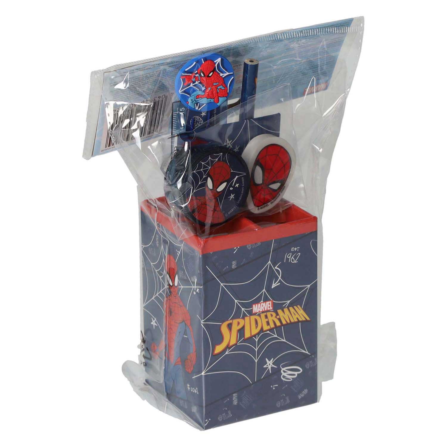 Spiderman Schreibtischset, 7-teilig.