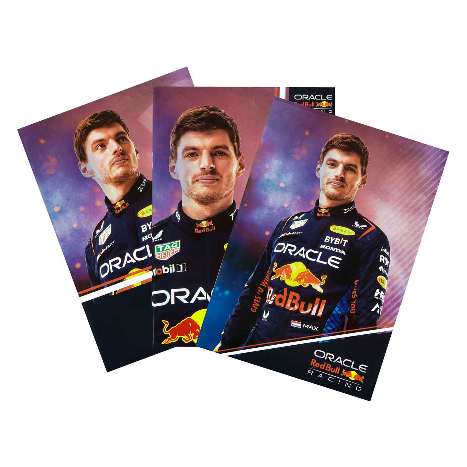 Ensemble de cahiers Red Bull Racing Max Verstappen, 3 pièces.