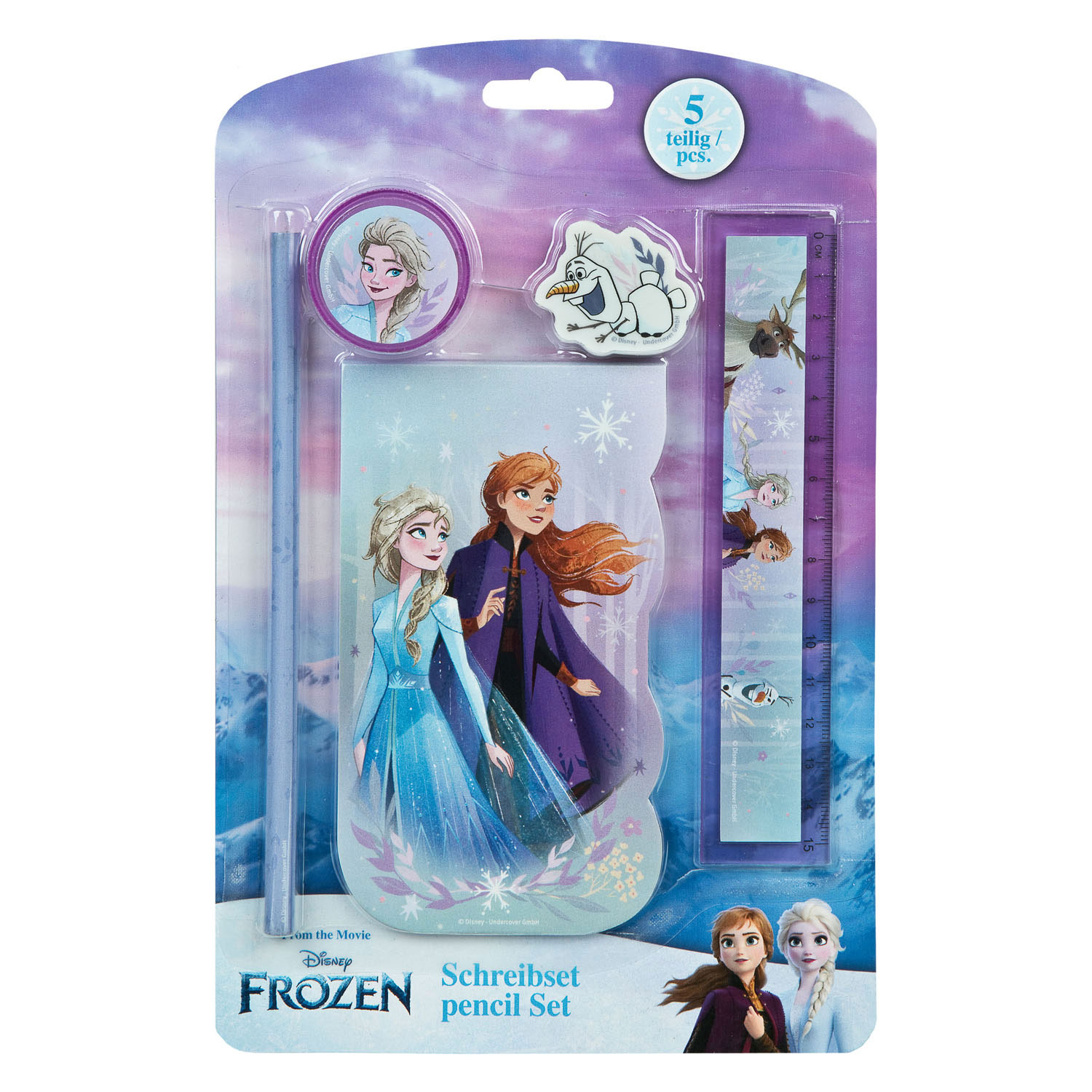 Set d'écriture La Reine des Neiges, 5 pcs.