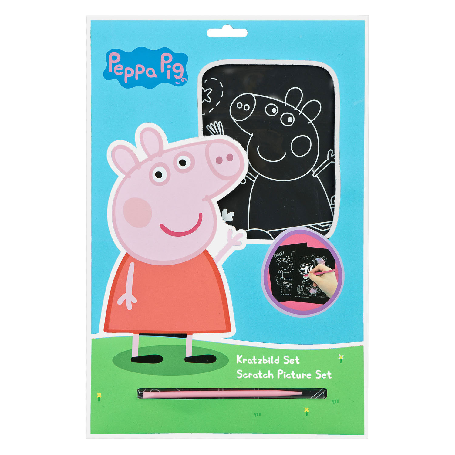 Ensemble d'art à gratter Peppa Pig