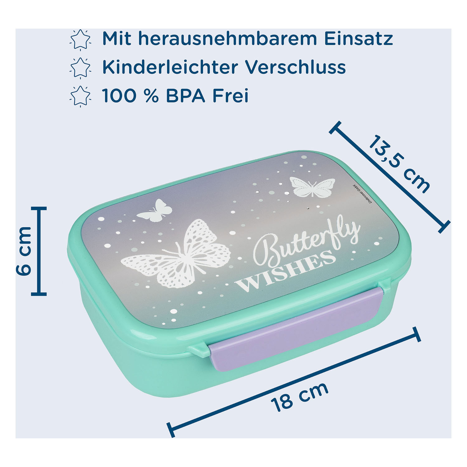 Lunchbox Schmetterlinge