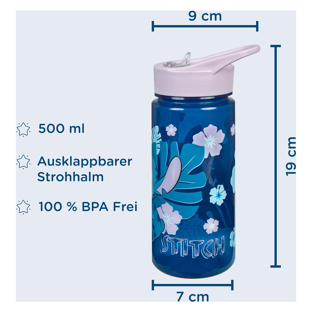 Areo Trinkflasche Stitch, 500ml