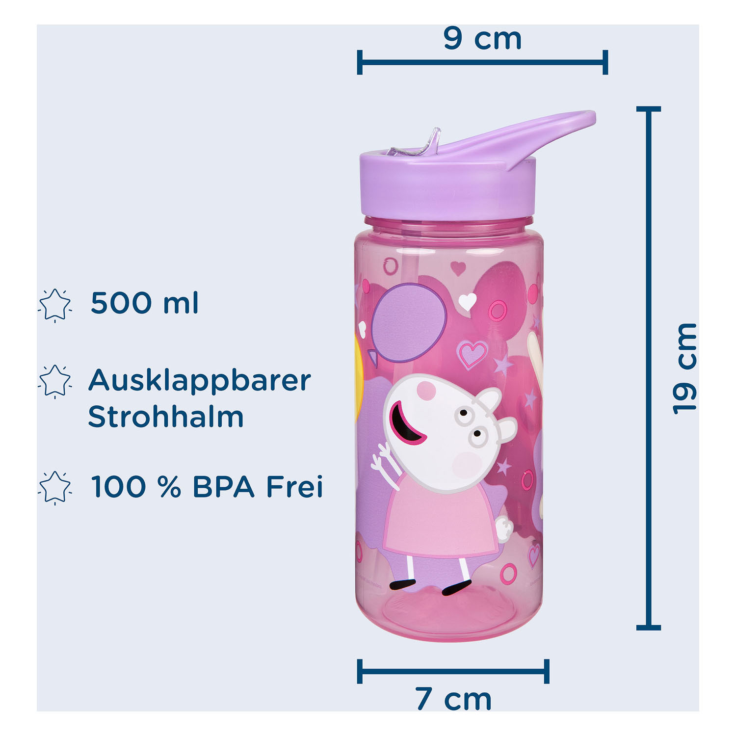 Areo Gourde Peppa Pig, 500 ml