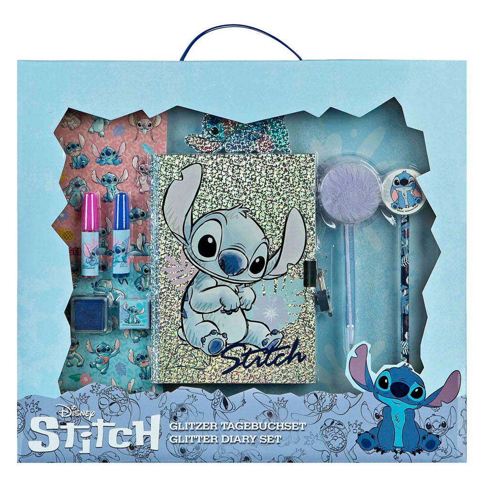 Stitch Glitter Dagboek Set