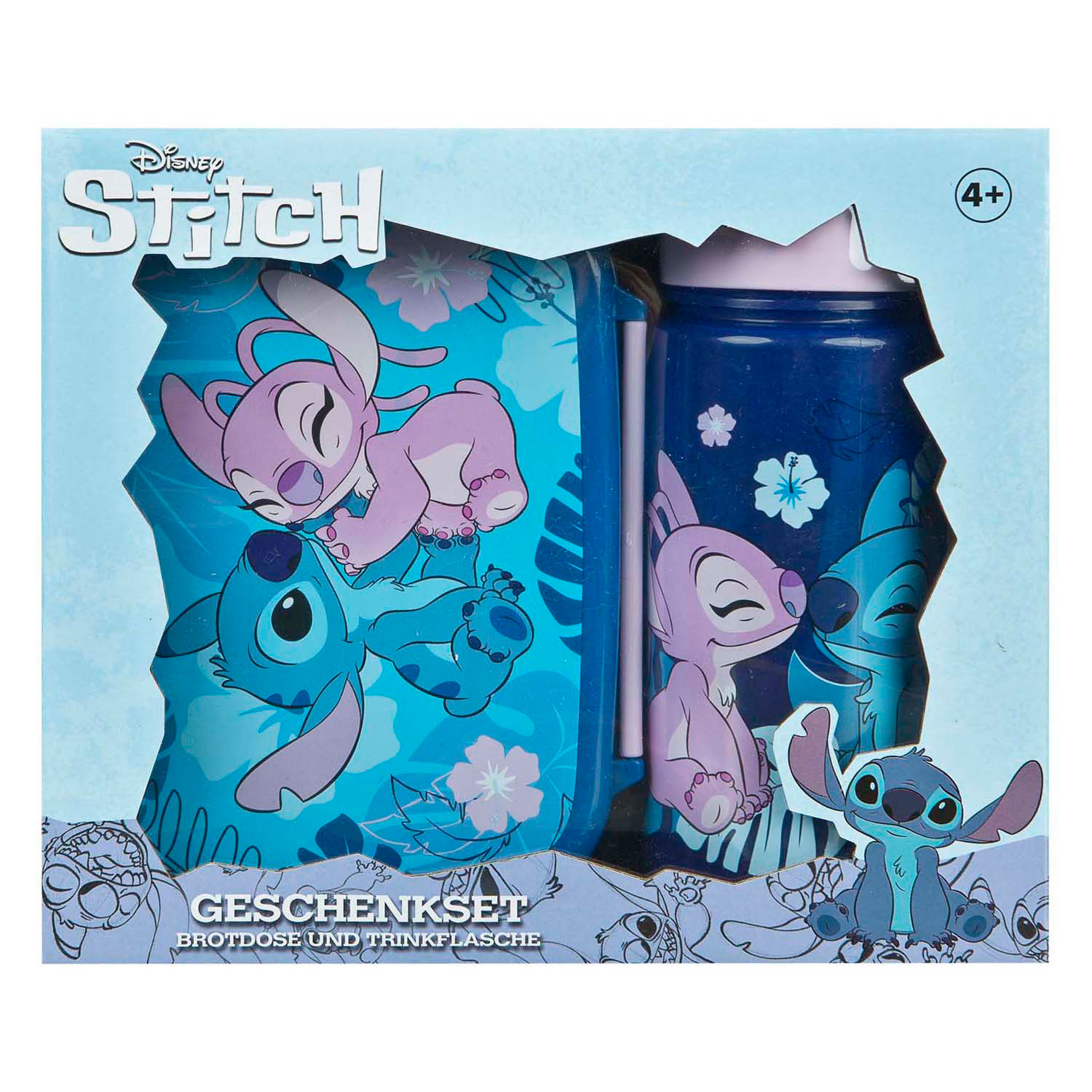 Stitch Broodtommel en Drinkbeker Set