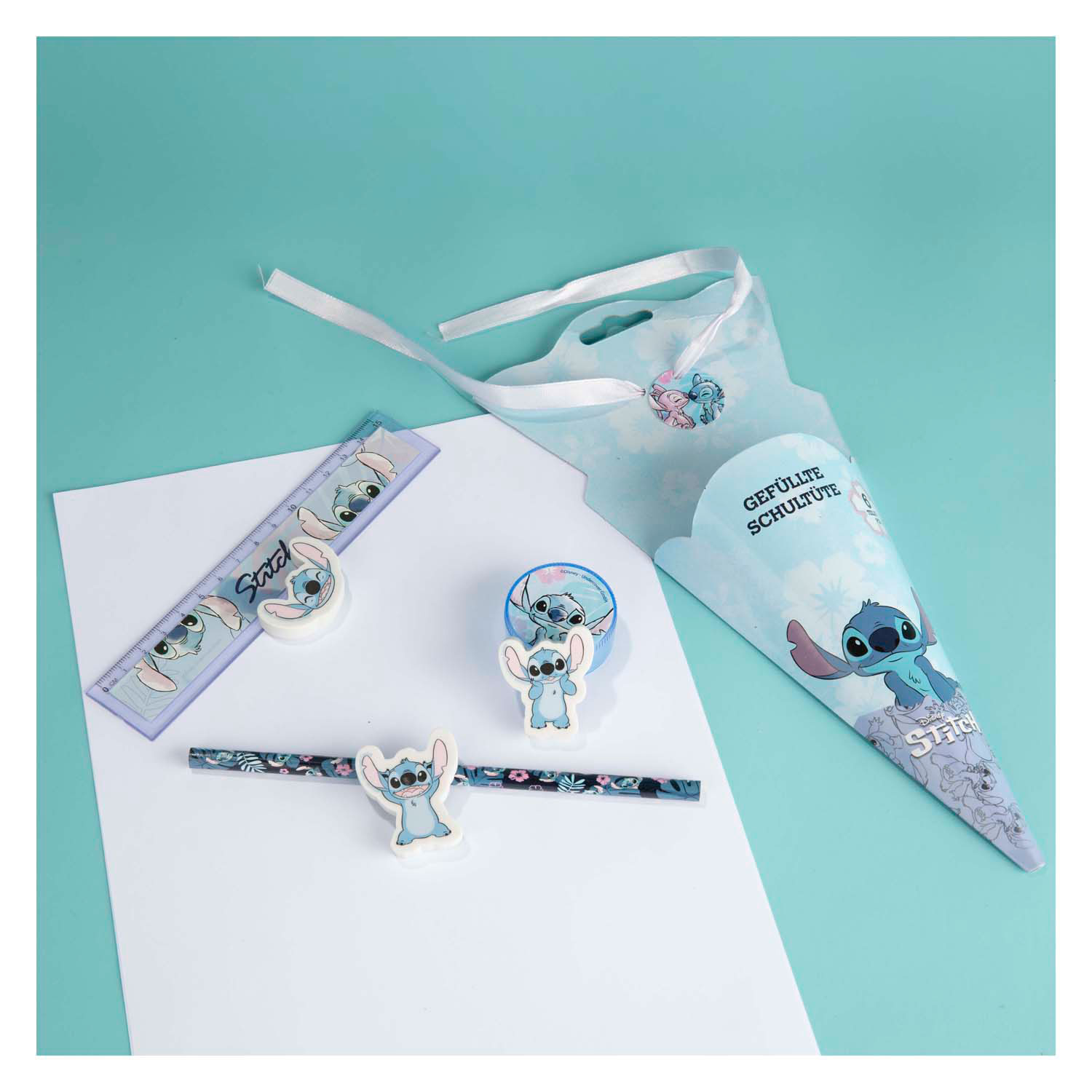 Stitch Schrijf Schoolset, 6dlg.