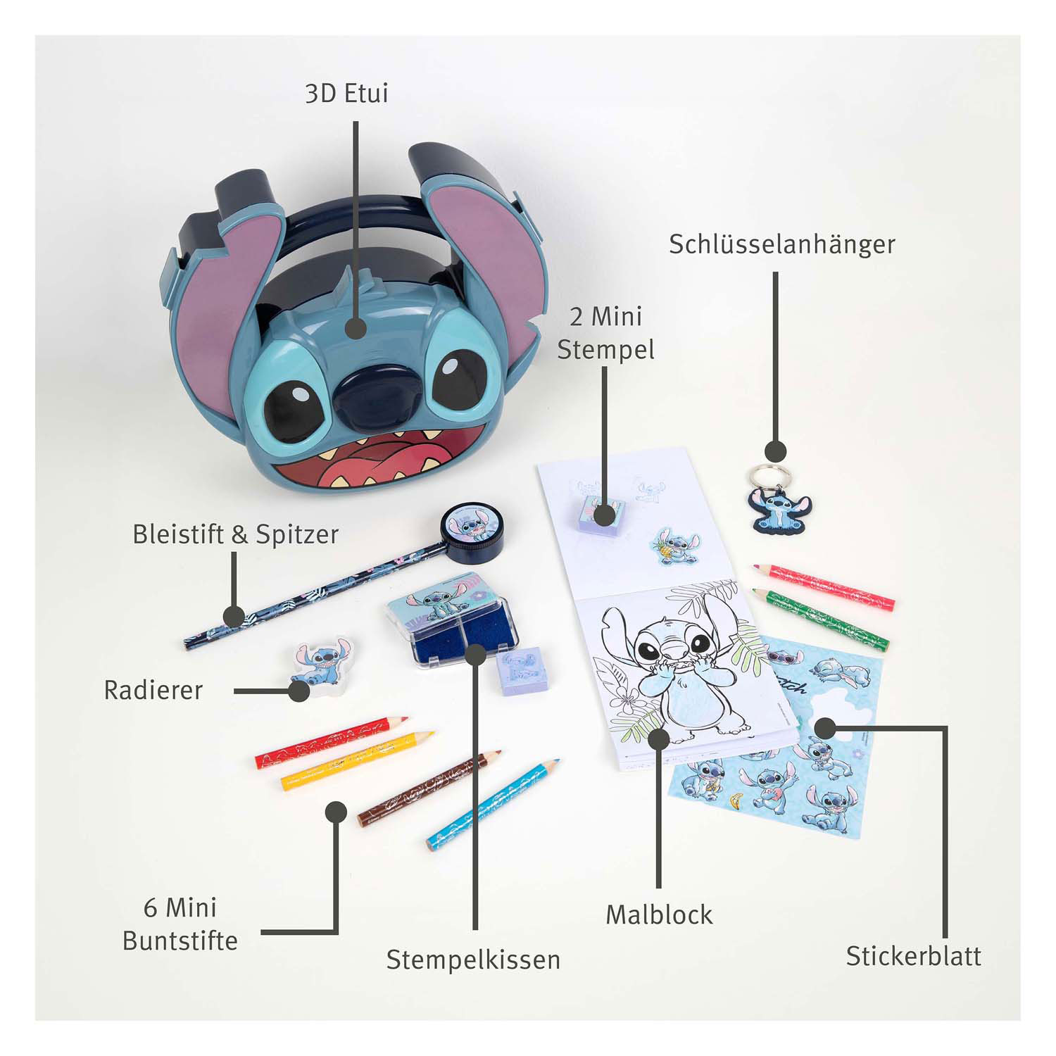 Stitch Mega-Kreativset im 3D-Koffer, 16-tlg.