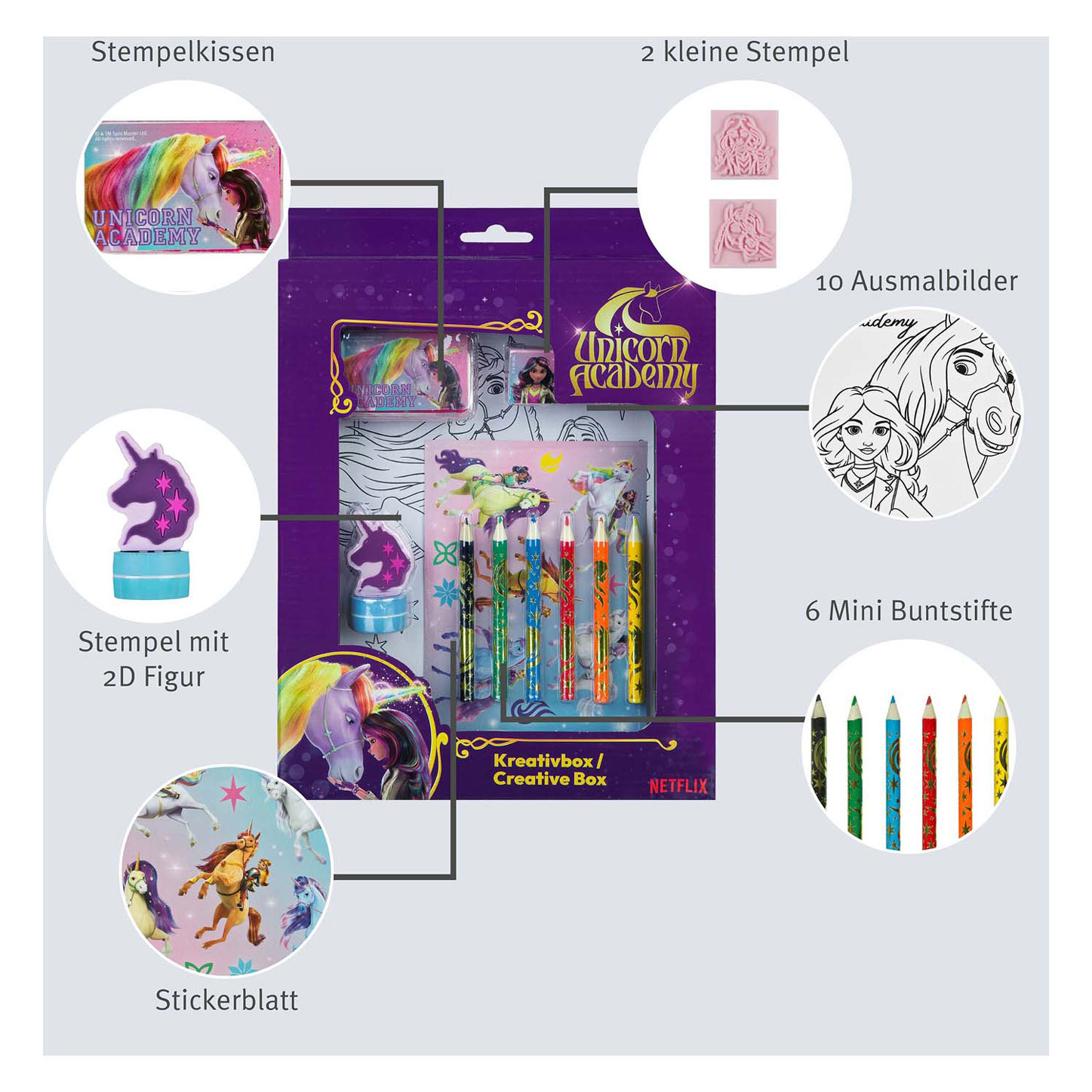 Unicorn Academy Knutselbox, 21dlg