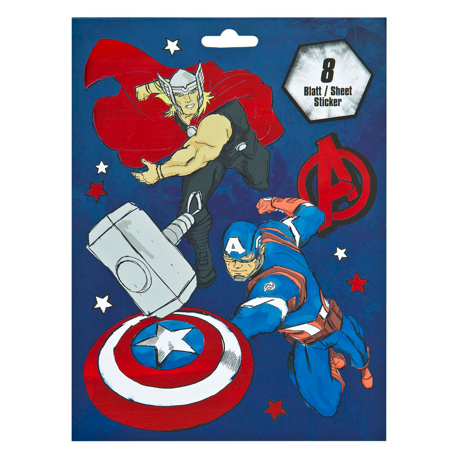 Stickerboek Avengers met 8 Vellen