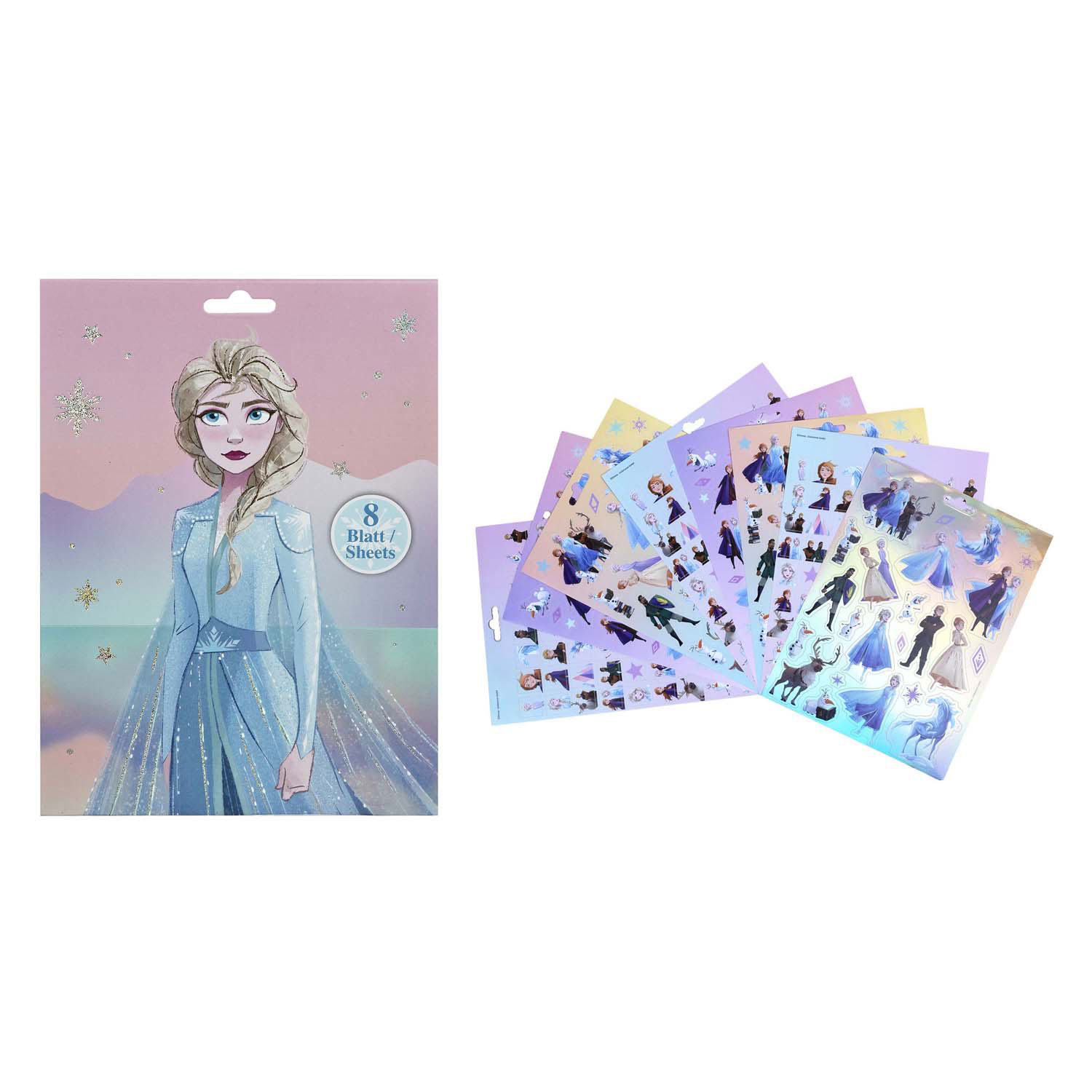 Stickerboek Frozen met 8 Vellen