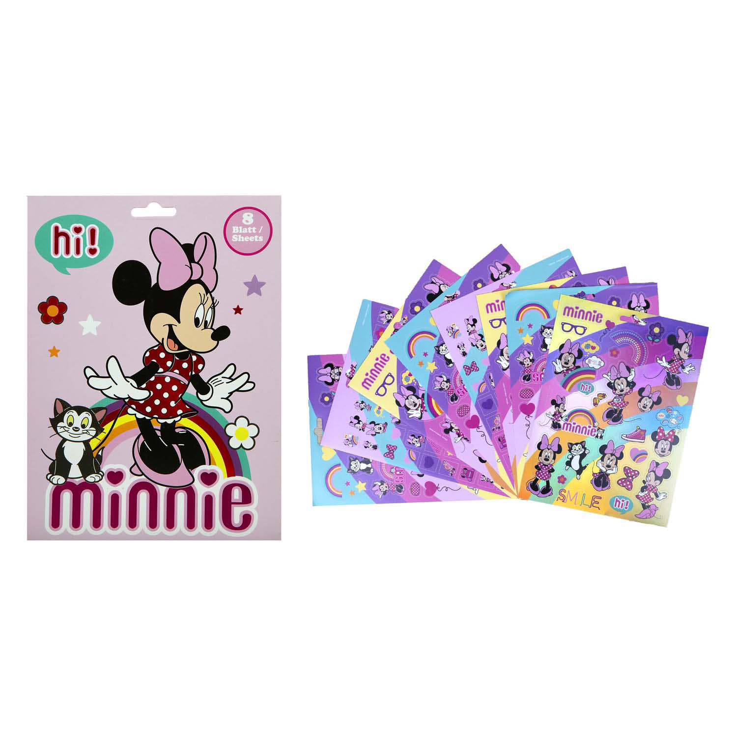 Stickerboek Minnie Mouse met 8 Vellen