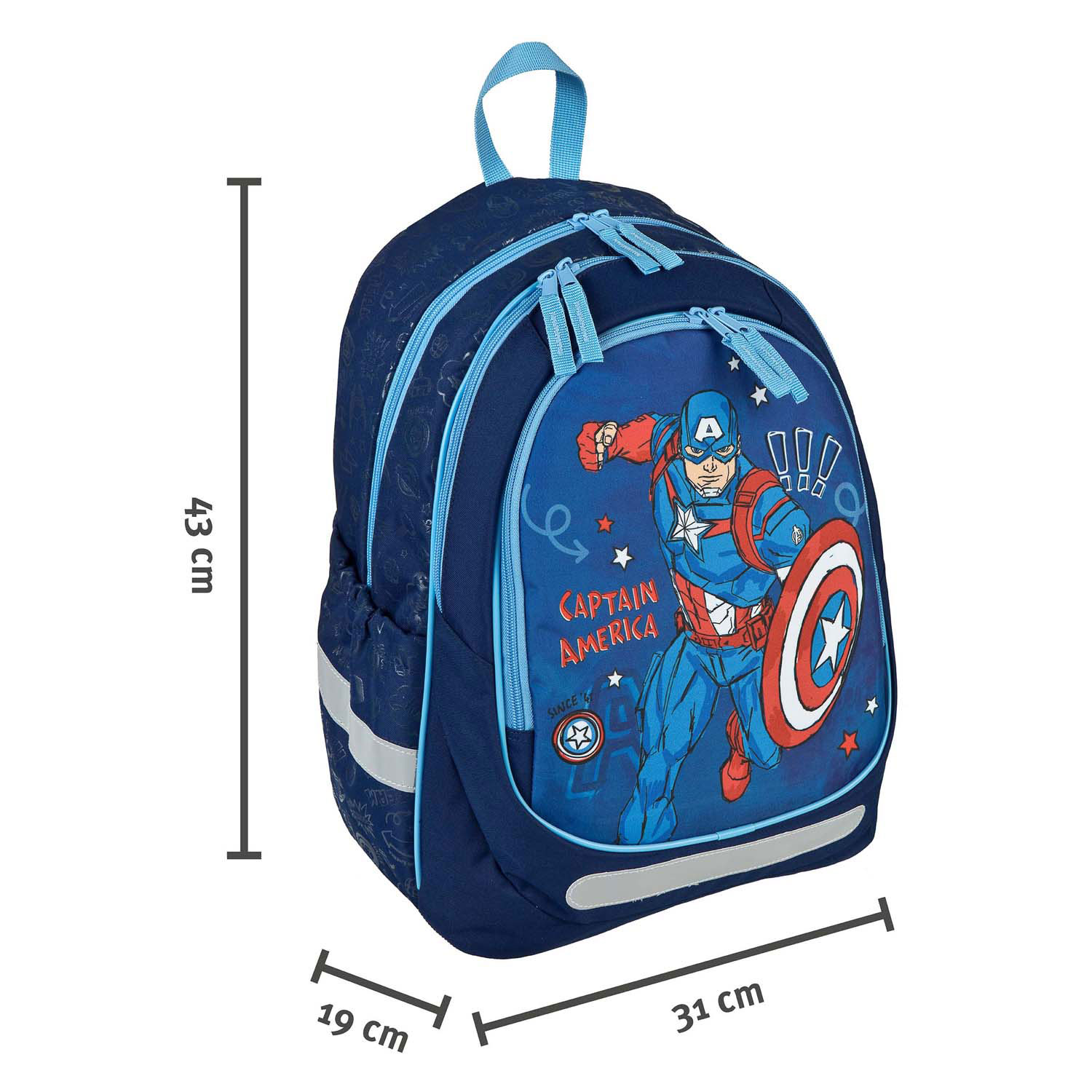 Ergonomische Schoolrugzak Captain America