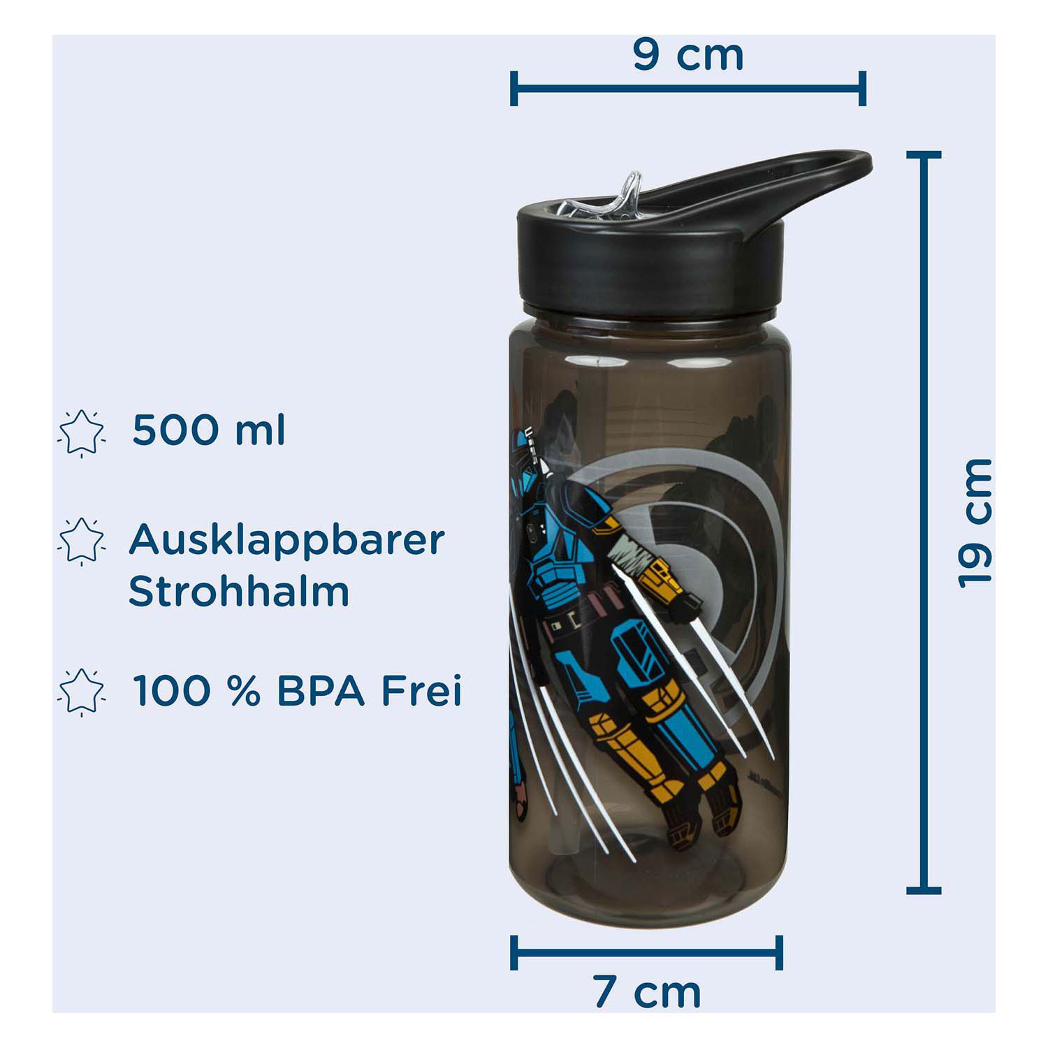 Areo Drinkfles Star Wars Mandolorian, 500ml