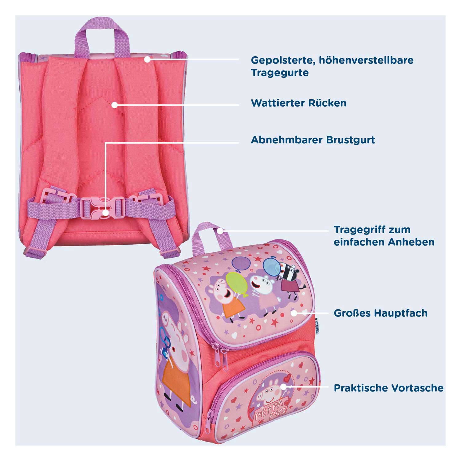 Rugzak Roze - Peppa Pig