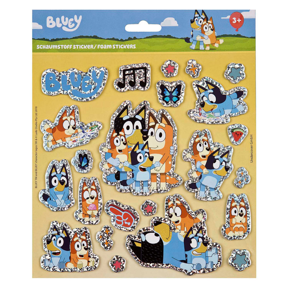 Schaumstoffaufkleber Blau