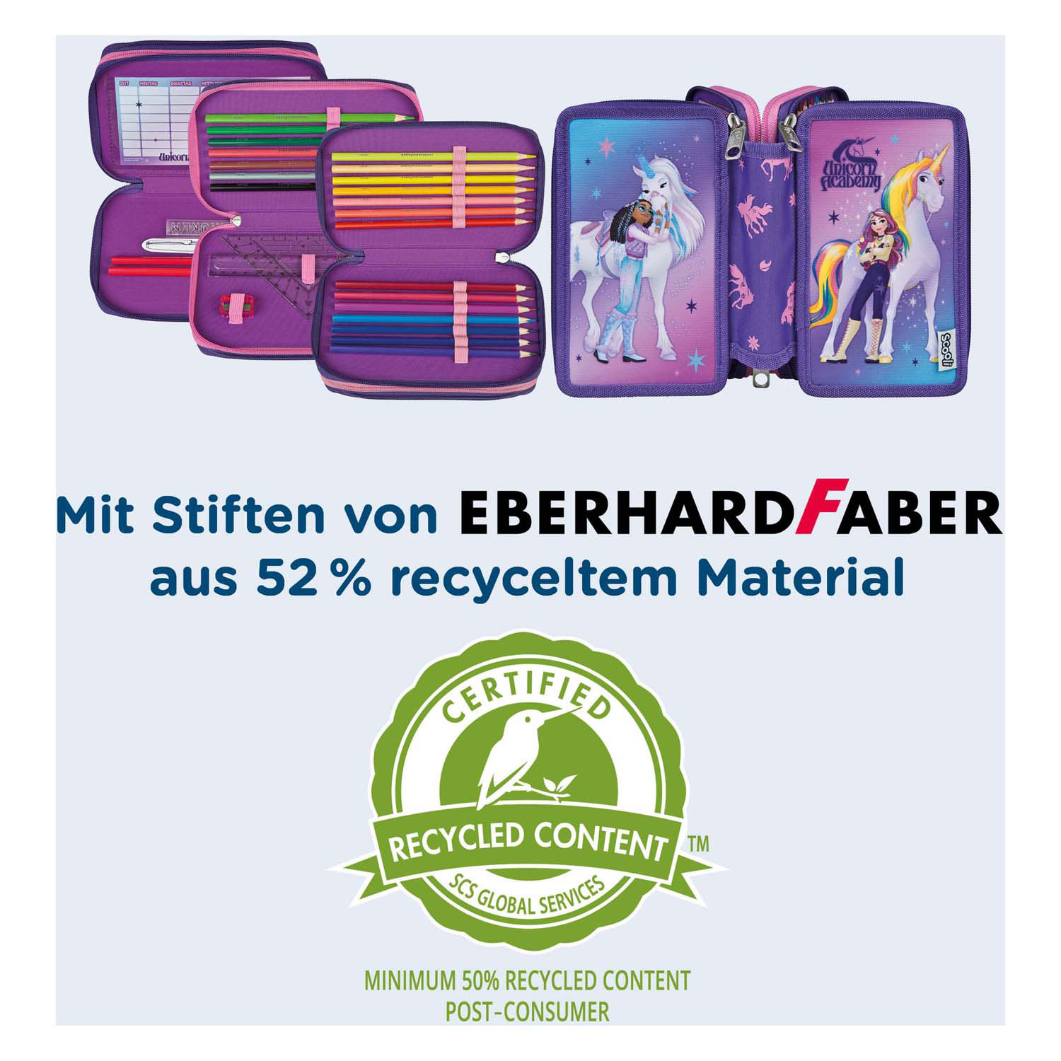 Gevuld Etui Unicorn Academy