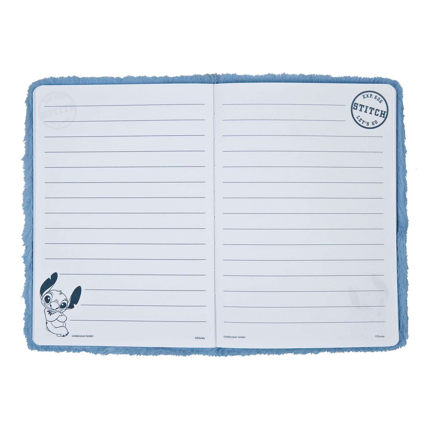 Carnet en peluche A5 Stitch