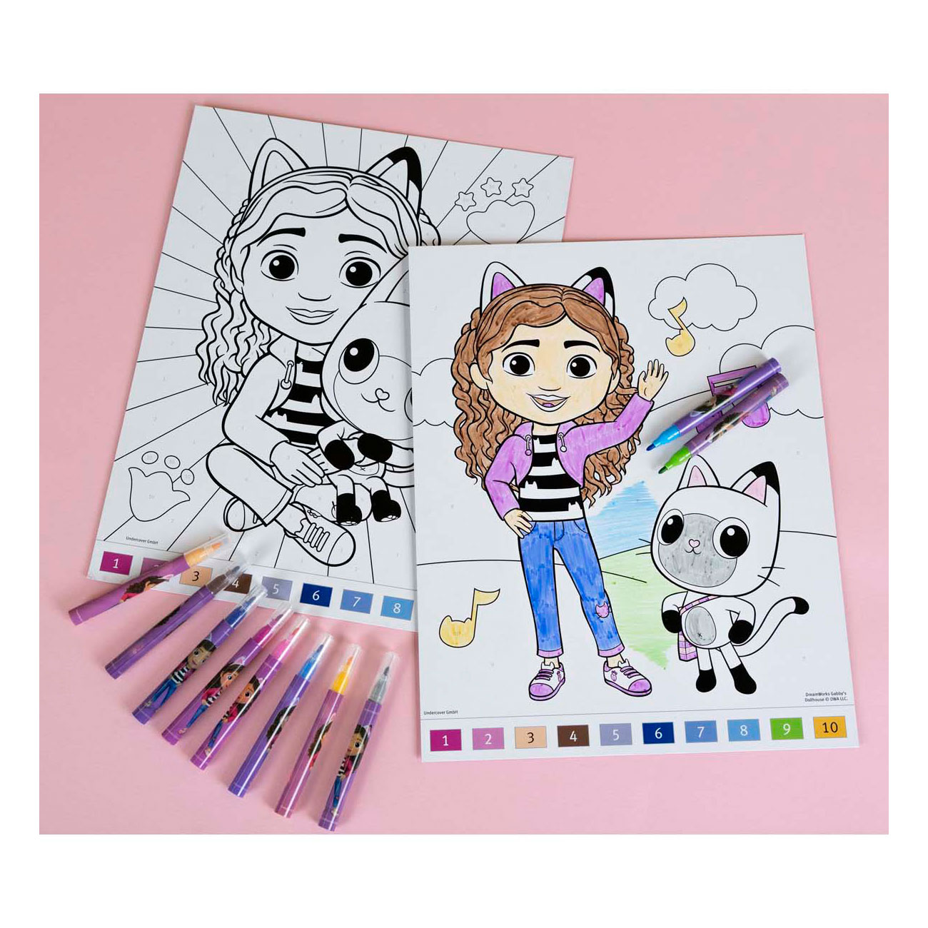 Kleuren op Nummer Set Gabby's Poppenhuis