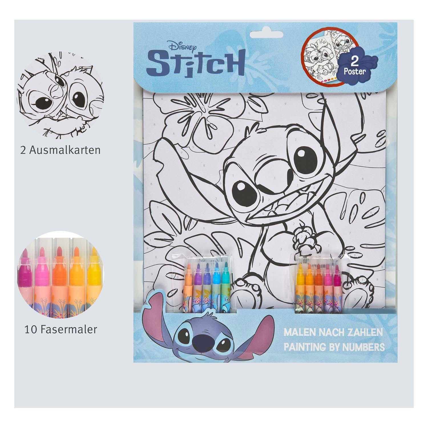 Kleuren op Nummer Set Stitch