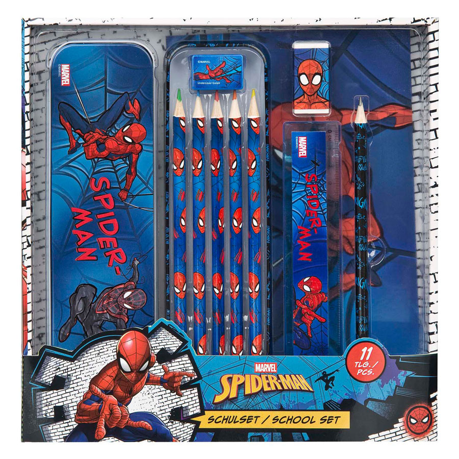 Schrijfwaren Set Spiderman - 11dlg.
